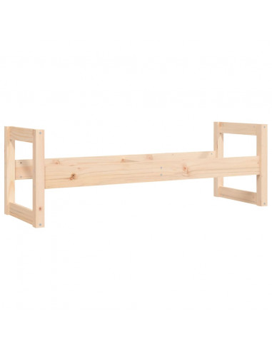 Portapneumatici 120x40x40 cm in Legno Massello di Pino