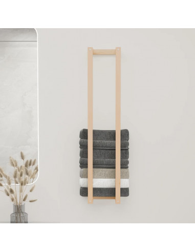 Portasciugamani 23x18x110 cm in Legno Massello di Pino