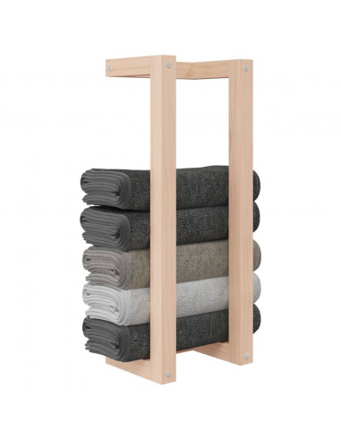 Portasciugamani 23x18x60 cm in Legno Massello di Pino