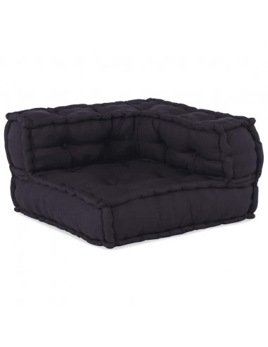 Pouf Modulare Antracite 140x70x36 in Tessuto