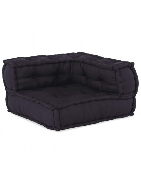 Pouf Modulare Antracite 140x70x36 in Tessuto