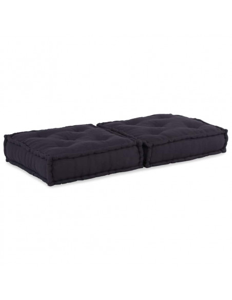 Pouf Modulare Antracite 70x70x36 in Tessuto