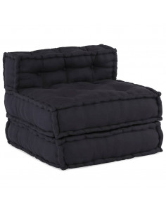 Pouf Modulare Antracite 70x70x54 in Tessuto 2