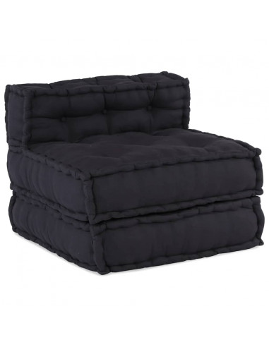 Pouf Modulare Antracite 70x70x54 in Tessuto