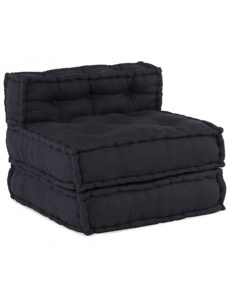 Pouf Modulare Antracite 70x70x54 in Tessuto