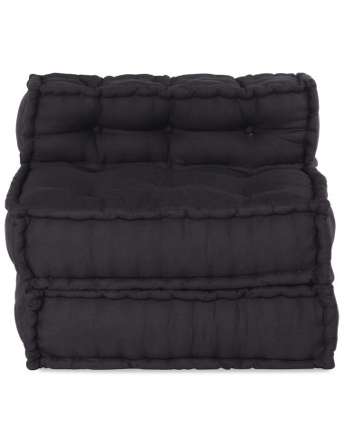 Pouf Modulare Antracite 70x70x54 in Tessuto