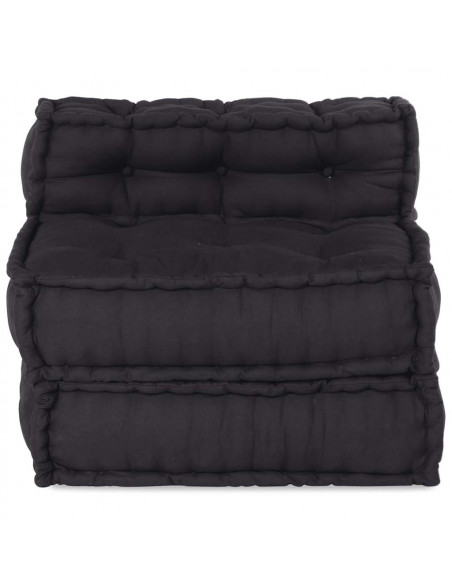 Pouf Modulare Antracite 70x70x54 in Tessuto