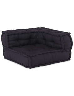 Pouf Modulare Antracite 70x70x54 in Tessuto 2