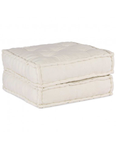 Pouf Modulare Crema 70x70x36 in Tessuto