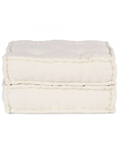 Pouf Modulare Crema 70x70x36 in Tessuto