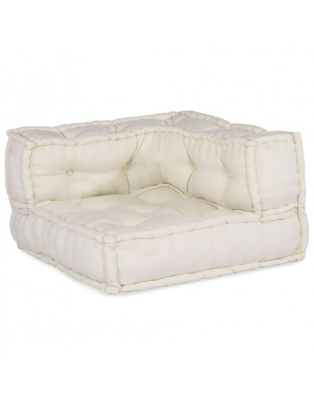 Pouf Modulare Crema 70x70x54 in Tessuto