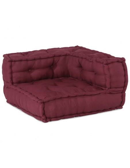 Pouf Modulare Marrone Rossiccio 70x70x54 in Tessuto