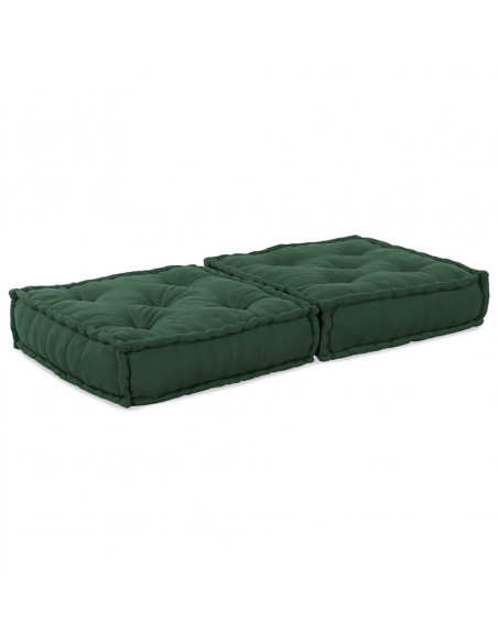 Pouf Modulare Verde 70x70x36 in Tessuto