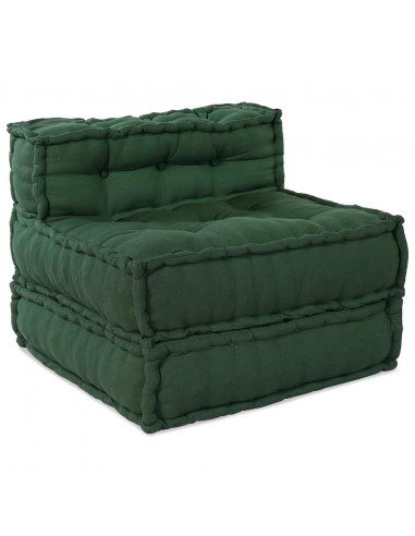 Pouf Modulare Verde 70x70x54 in Tessuto
