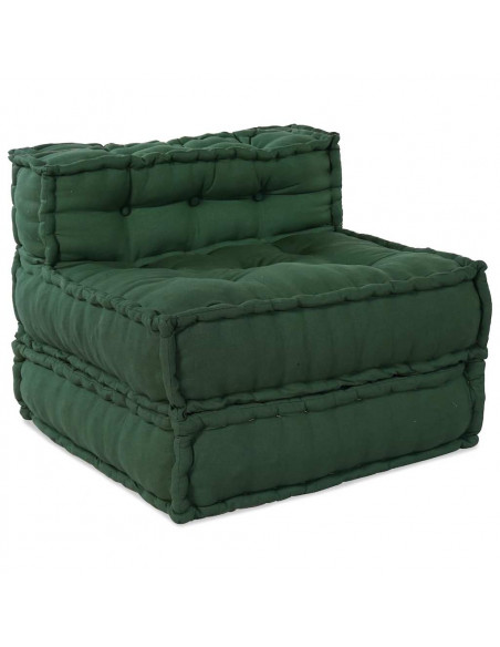 Pouf Modulare Verde 70x70x54 in Tessuto