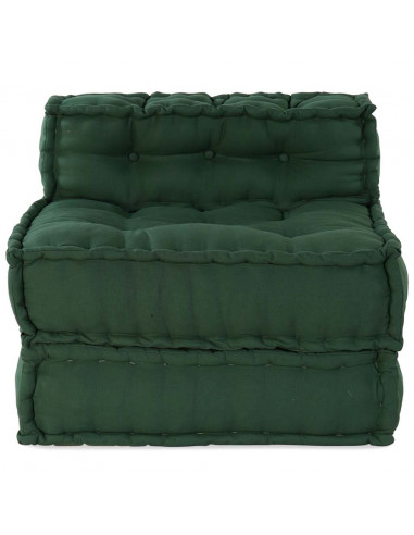 Pouf Modulare Verde 70x70x54 in Tessuto