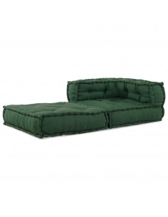 Divano Componibile Verde 70x70x54 in Tessuto 2