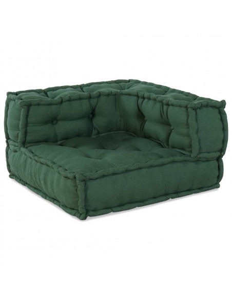 Pouf Modulare Verde 70x70x54 in Tessuto