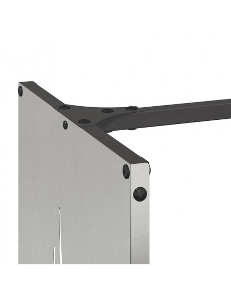 Rastrelliera per Legna da Ardere 40x30x80 cm in Acciaio Inox
