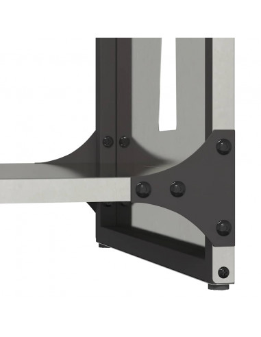 Rastrelliera per Legna da Ardere 40x30x80 cm in Acciaio Inox