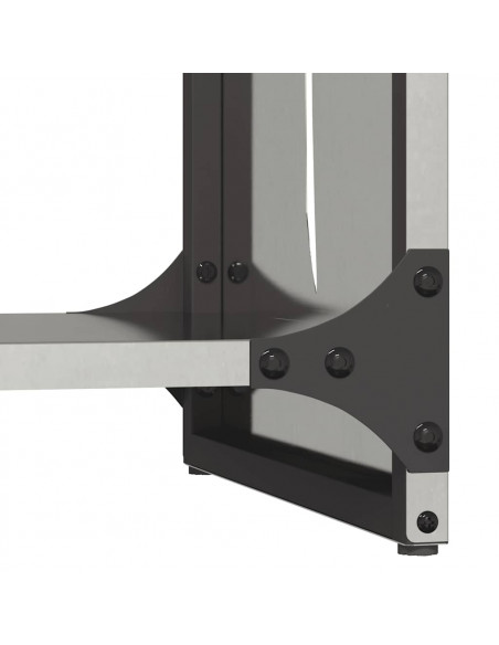 Rastrelliera per Legna da Ardere 40x30x80 cm in Acciaio Inox