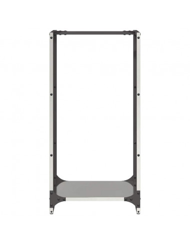 Rastrelliera per Legna da Ardere 40x30x80 cm in Acciaio Inox