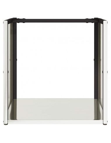 Rastrelliera per Legna da Ardere 40x40x40 cm in Acciaio Inox