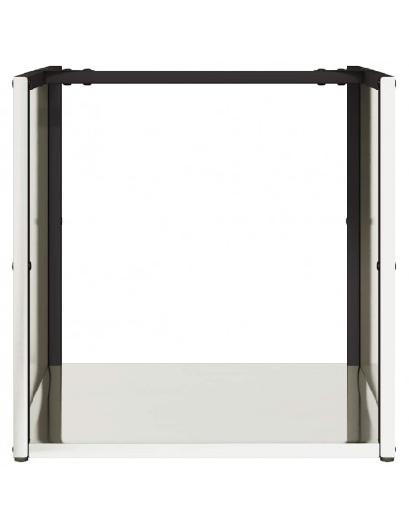 Rastrelliera per Legna da Ardere 40x40x40 cm in Acciaio Inox