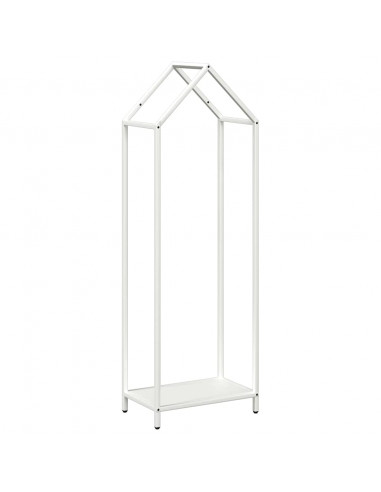 Rastrelliera per Legna da Ardere Bianca 40x25x120 cm