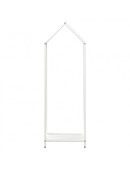 Rastrelliera per Legna da Ardere Bianca 40x25x120 cm