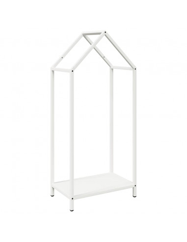 Rastrelliera per Legna da Ardere Bianca 40x25x90 cm