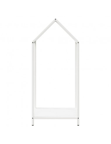 Rastrelliera per Legna da Ardere Bianca 40x25x90 cm