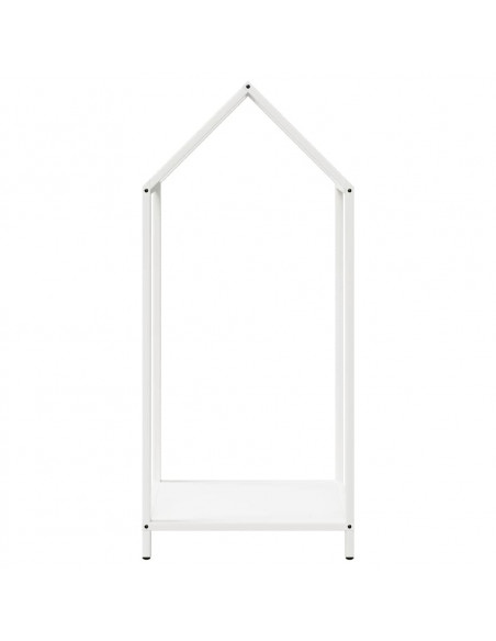 Rastrelliera per Legna da Ardere Bianca 40x25x90 cm