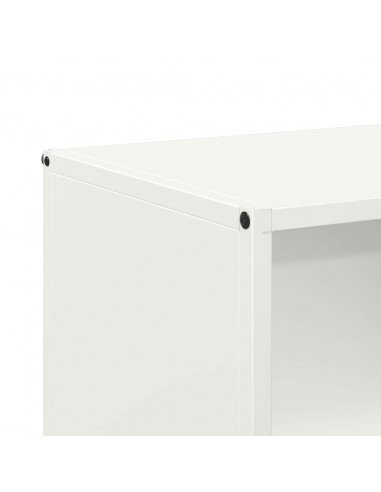 Rastrelliera per Legna da Ardere Bianca 40x30x75 cm