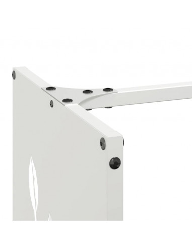 Rastrelliera per Legna da Ardere Bianca 40x30x80 cm