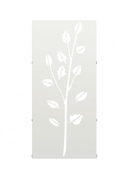 Rastrelliera per Legna da Ardere Bianca 40x30x80 cm