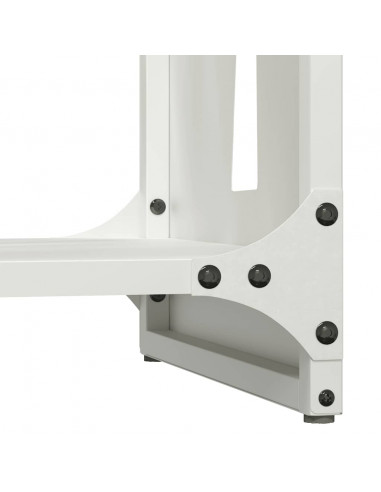 Rastrelliera per Legna da Ardere Bianca 40x30x80 cm