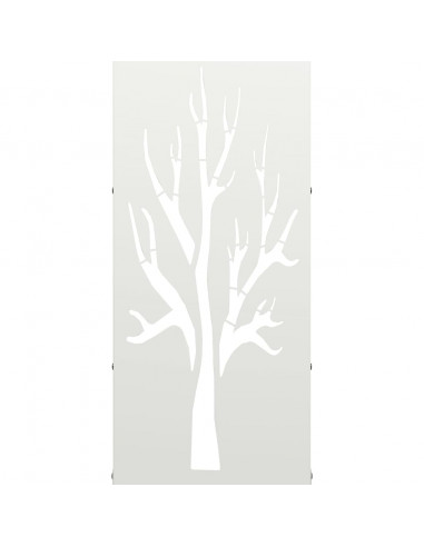 Rastrelliera per Legna da Ardere Bianca 40x30x80 cm