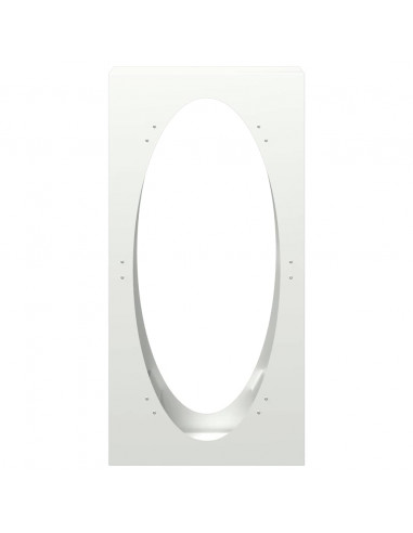 Rastrelliera per Legna da Ardere Bianca 50x23x100 cm