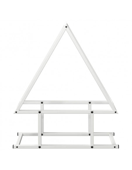 Rastrelliera per Legna da Ardere Bianca 50x25x60 cm