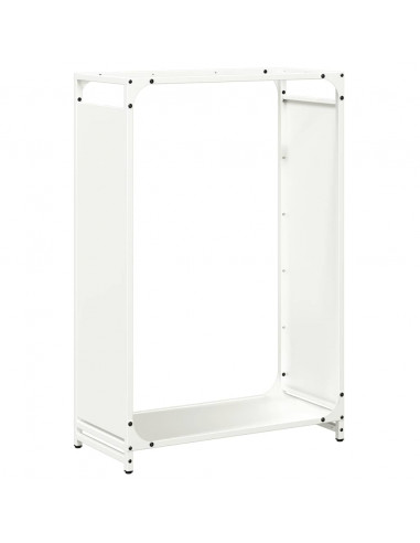 Rastrelliera per Legna da Ardere Bianca 60x28x90 cm