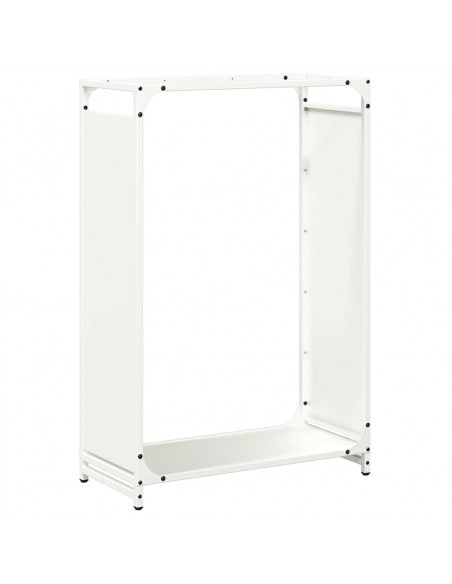 Rastrelliera per Legna da Ardere Bianca 60x28x90 cm