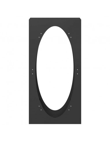 Rastrelliera per Legna da Ardere Nera 50x23x100 cm