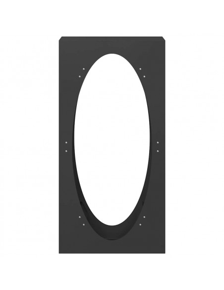 Rastrelliera per Legna da Ardere Nera 50x23x100 cm