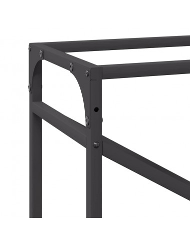 Rastrelliera per Legna da Ardere Nera 60x25x100 cm