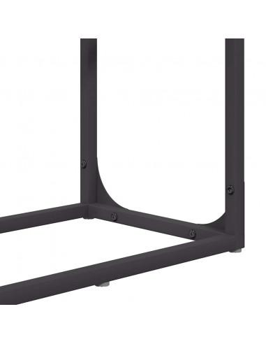 Rastrelliera per Legna da Ardere Nera 60x25x100 cm