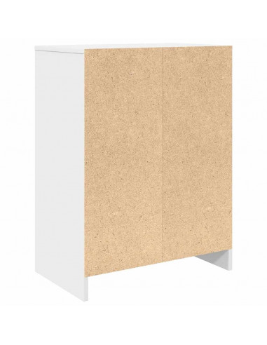 Scarpiera Bianca 57x34x76 cm in Legno Multistrato