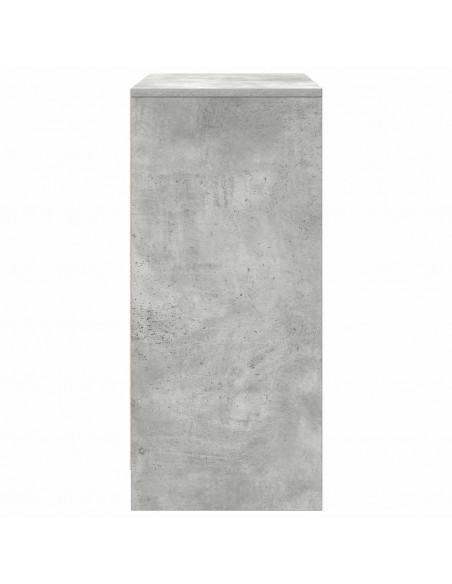 Scarpiera Grigio Cemento 57x34x76 cm in Legno Multistrato