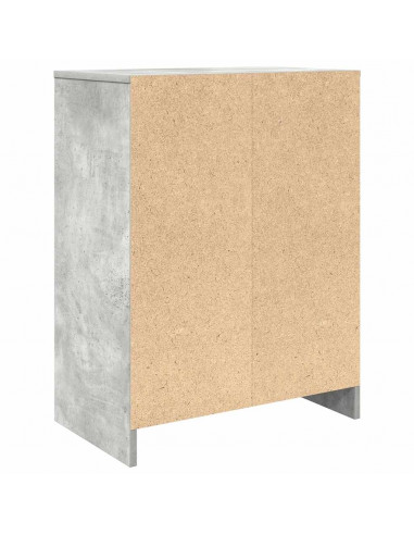 Scarpiera Grigio Cemento 57x34x76 cm in Legno Multistrato