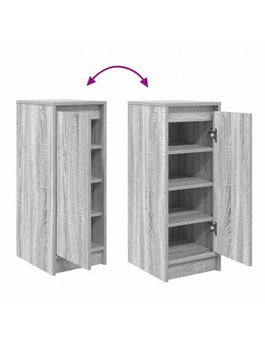 Scarpiera Grigio Sonoma 29,5x34x76 cm in Legno Multistrato